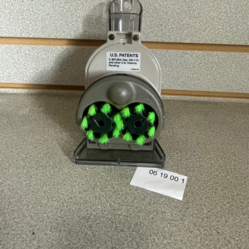 Hoover SteamVac Power Hand Tool Attachment 51635-030 Rotating Brushes Gray Green